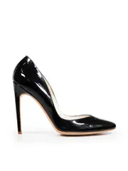 Black Patent High Heeled Pumps