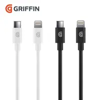 在飛比找PChome24h購物優惠-Griffin 0.9M USB-C to Lightnin