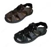 Brand New Mens Sandals Closed Toe Hook and Loop Fisherman Hiking Casual Slippers