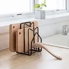 Cutting Board Rack Pot Lid Holder Chopping Board Organizer Stand Holder Kitchen