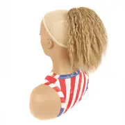 Short Fluffy Drawstring Perm Curly Ponytail Wig - Colour 16