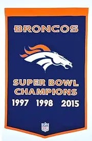 NFL Denver Broncos Dynasty Banner