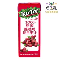 在飛比找蝦皮商城優惠-Treetop 樹頂100%蔓越莓綜合果汁 200ml/瓶X
