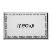 Petrageous Meow Print Pet Placement Mat 29 x 48cm