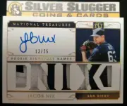 2019 Jacob Nix Panini National Treasures Rookie Names Patch Jersey Auto 13/25!!