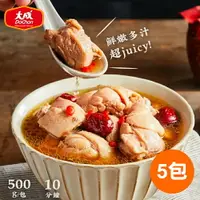 在飛比找樂天市場購物網優惠-【大成食品】高粱麻油雞(500G/包)5包組