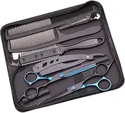 Professional Hairdressing Scissors Set | Flat Shears Tooth Shears - Thinning Scissors, Hair Scissors Stainless Steel Hairdressing Shears Set For Men Women