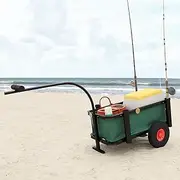 Fishing Trolley with Bag Black Steel,Bike Trailer Cargo in Steel Frame,ExtraStorage Carrier with Hitch