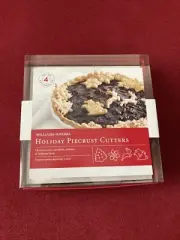 Williams Sonoma Christmas Set of 4 Pie Crust Cutters NEW