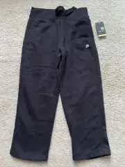 Xersion Boys Size 5 Black Sweatpants Open Bottom Fleece With Pockets