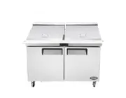 Atosa 490L 2 Door Mega Top Sandwich Prep Table Fridge MSF8307 - MSF8307-SM