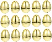 BESPORTBLE Easter Decor Fillable Eggs 15 Pack Plastic Eggs Kids Easter Basket Stuffers Reusable Easter Egg Storage Decorative Easter Theme Decorations