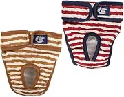 BCOATH 2pcs Pet Diaper Sanitary Dog Physiological Pants Cotton Puppies Diapers for Dogs Puppies