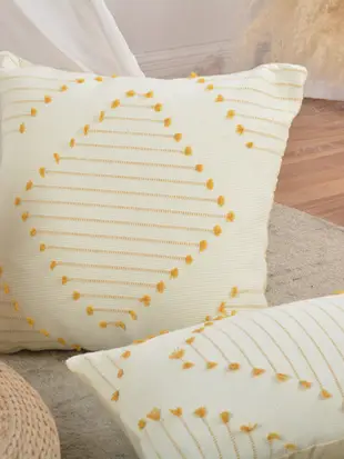 簡約現代風沙發抱枕波西米亞風格客廳家用毛絨靠枕套 (5.7折)
