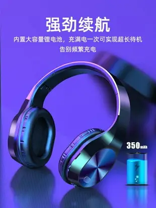 買一送一藍芽耳機 T5無線藍牙耳機頭戴式游戲運動低重音耳麥男女手機通用