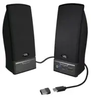 Cyber Acoustics USB 2.0 Speaker (CA-2014USB) - USB Powered 2.0 Desktop Compu...