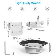 Weatherproof Gutter Mount & Sun Shade For Reolink Argus PT Series/Go PT Ultra