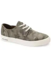 SUN STONE Mens CAMO Green Metal Eyelits Kiva Round Toe Lace-Up Sneakers size 9