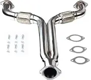 Shuogoufeng Store Exhaust Manifold Header Exhaust Downpipe Midpipe Y Pipe 201 Stainless Compatible With Nissan 350Z G35 04-05