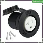 [TACHIUWAECTW] 20AMP 法蘭入口岸電源入口插頭美國適配器易於使用 NEMA 5-20R 零件堅固的 2