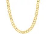 9ct Gold 55cm Solid Concaved Curb Chain