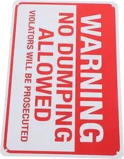 Warning Sign No Dumping Signs Private Property Anti Dumping Trash Can Safety Warning Products Caution Sign