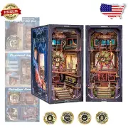 Illuminated DIY Book Nook Miniature House Kit - Creative Gift for Book Lovers