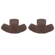 2x Yaktrax Boot Protector Work/Hike Shoes Toe Cover w/Cleaning Kit/Adhesive BRN