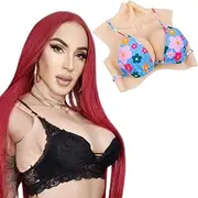 [PHOXBOBG] Silicone Breastplate Fake Boobs Realistic Breasts Silicone Breasts Forms for Transgender Drag Queen Crossdresser