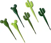 2set Fruit Dessert Fork Cactus Portable Lunchbox Reusable Decorative Toothpicks