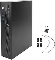 ITX Computer Case PC Chassis, Desktop Chassis with Front USB 3.0 Ports Top Cooling Air Intake for ITX Motherboards SSD Installation