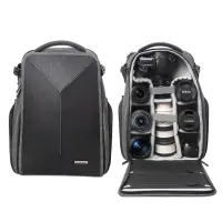 在飛比找momo購物網優惠-【Prowell】相機後背包 相機保護包 專業攝影背包 單眼