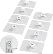 DEYILIAN 8Pcs Wall Mount Screw Hooks Adhesive Hooks Heavy Duty for Wall Mount Shelf Bathroom Kitchen
