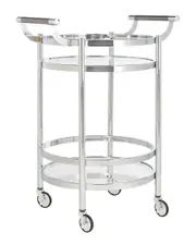 Safavieh Furniture Sienna 2-Tier Round Bar Cart
