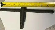 7/16" SQUARE LATHE CHUCK KEY,NEW, 10" LONG, 4" HIGH,TYPICALLY FOR 6" & 8" CHUCKS
