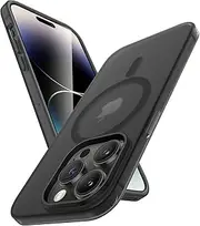 JETech Matte Case for iPhone 14 Pro 6.1-Inch Compatible with MagSafe, Non-Yellowing and Anti-Fingerprint, Shockproof Translucent Frosted TPU Soft Phone Cover (Space Black)