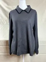 CeCe XL Womans Sweater - Charcoal
