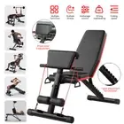 180K Adjustable Dumbbell Weight Abdominal Bench Sit-up Fitness Flat Gym Exercise