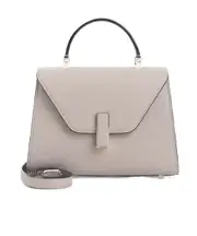 Valextra Iside Foldover Top Micro Crossbody Bag One size Nude