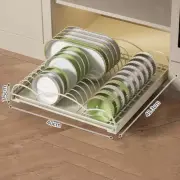 Pull Out Dish Rack Slide Out Pantry Drawer for Pantry Cabinets Kitchen