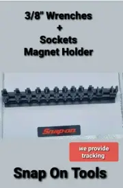 SNAP ON 3/8 SAE & METRIC Socket & Wrenches & Ratchets MAGNET Holder Tray NEW!!!!
