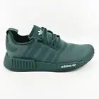 Adidas NMD R1 Mineral Green Cloud White Mens Running Sneakers HP7820