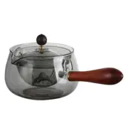 Semi-Automatic Rotary Heat-Resistant Glass Teapot Lazy Tea Making with Infuser a