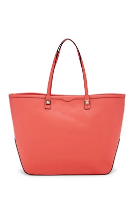 Rebecca Minkoff Everywhere Leather Orange BagTote Shoulder Bag in Tangelo $278