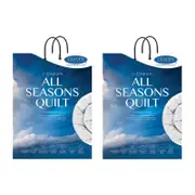 2PK Jason Commercial King Single J-Dream Quilts All Seasons 165x210cm - White