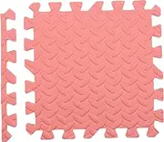 12pcs EVA Foam Mat Locking Foam Tiles Playground Flooring Puzzle Mat Mult e Colors Anti-S Mat with Finishing Border Salmon One Size
