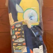 NWT Pottery Barn Kids ~FUNNY FISH~ BEACH TOWEL ~ALLIGATOR & SHARK~ 32x64” Pool