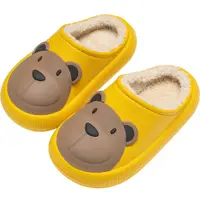 在飛比找蝦皮商城優惠-Cheerful Mario幸福瑪麗熊防水棉拖鞋兒童拖鞋男孩