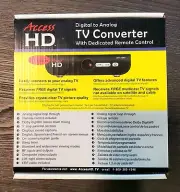 Access HD Digital To Analog TV Converter w/Remote Control DTA1080D New