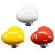 Heart Shaped Toilet Press Button Cabinet Handle Water Tank Push Switch Assistant